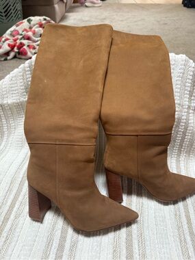 Steve Madden Cognac Suede Boots